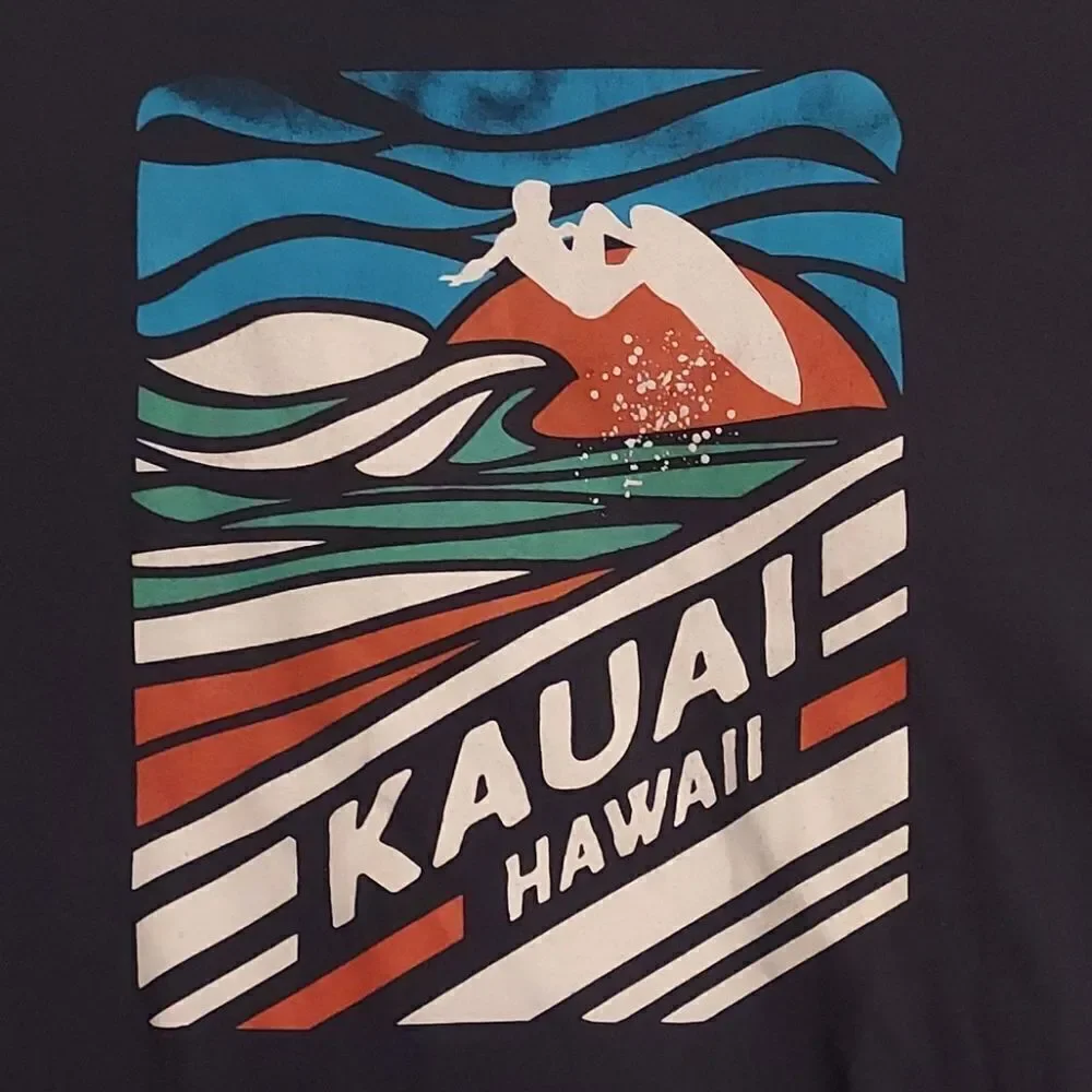 Kauai Hawaii Surfing Shirt XL